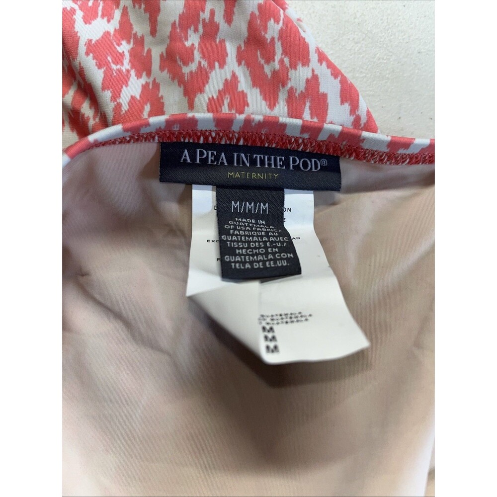 A Pea in the Pod Peach Cream Tankini Maternity Swimwear Size M WOT - Picture 8 of 8